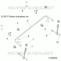 SOSPENSIONI ANTERIORI STABILIZER BAR- R18RRE99FM/S99FM/SCM (C700032)