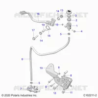 BRAKES, BRAKE PEDAL AND CILINDRO PRINCIPALE