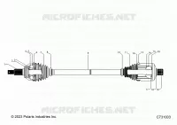 TRASMISSIONE, REAR HALF SHAFT