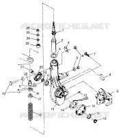ANTERIORE MONTANTE Scrambler 400 W98BC38C (4947254725B005)