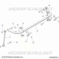 SUSPENSION, REAR BARRA DI STABILIZZAZIONE