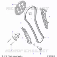 CAM CATENA AND TENSIONER