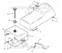 SEDILE   SERBATOIO DI GAS WIDETRAK LX 0962064 and EUROPEAN WIDETRAK LX E962064 (4931643164A006)