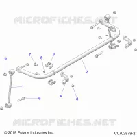 SUSPENSION, POSTERIORE STRUT STABILIZZATORE