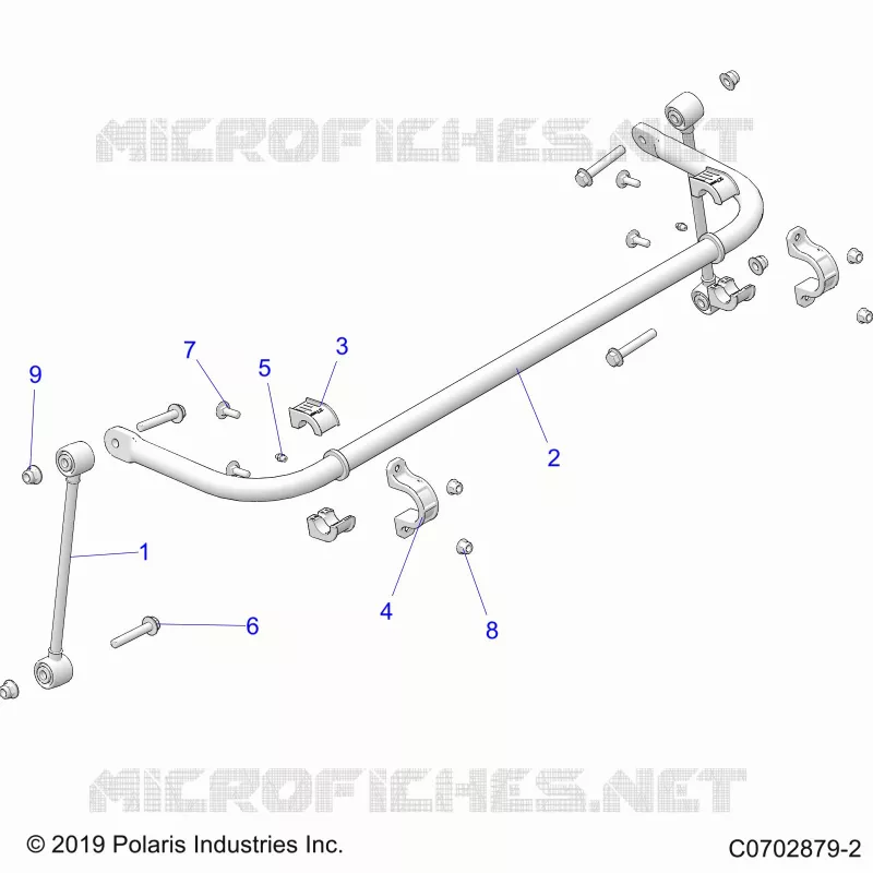 SUSPENSION, POSTERIORE STRUT STABILIZZATORE