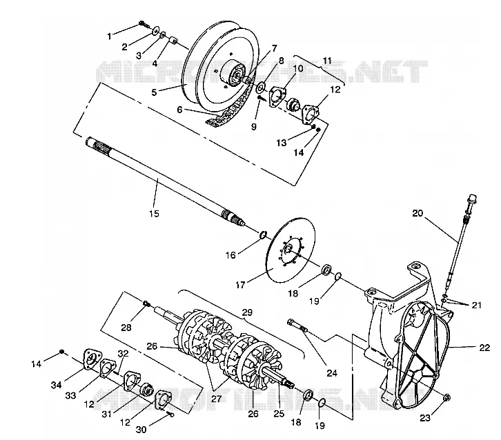 TRASMISSIONE ASSEMBLY Storm/0932770 and Storm SKS/0932570 (4923032303018A)