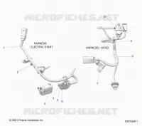 ELETTRICO, WIRE HARNESS, HOOD, ELEC. START