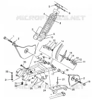 SWING ARM   SHOCK  SCRAMBLER 500 W97BC50A (4943074307C001)