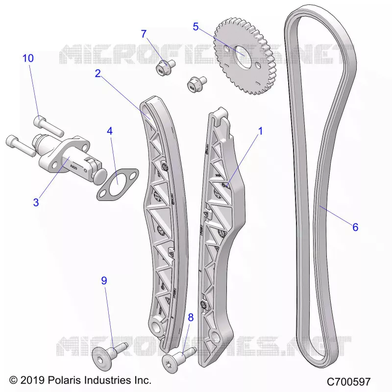 CAM CATENA AND TENSIONER