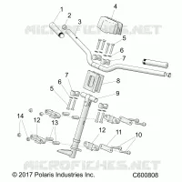 STEERING, UPPER AND MANUBRIO ASM.