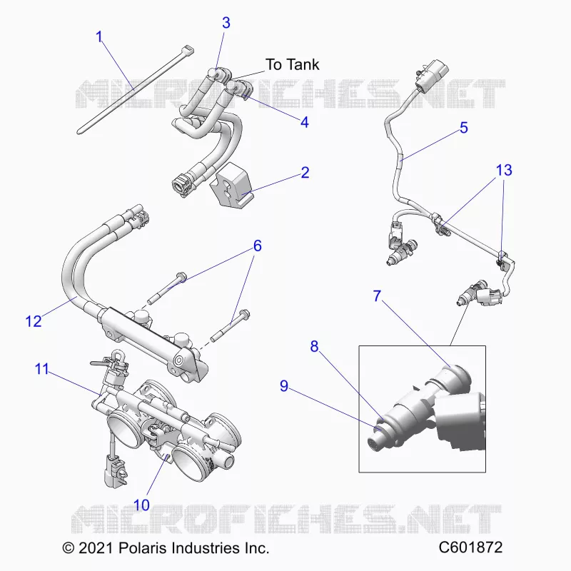 SISTEMA DI ALIMENTAZIONE CARBURANTE, RAIL, LINES AND THROTTLE BODY