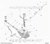 SISTEMA DI ALIMENTAZIONE CARBURANTE, FUEL TANK ASM.