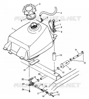 CARBURANTE TANK Magnum 4X4 W968144 and Swedish Magnum 4X4 S968144 (4936053605A011)