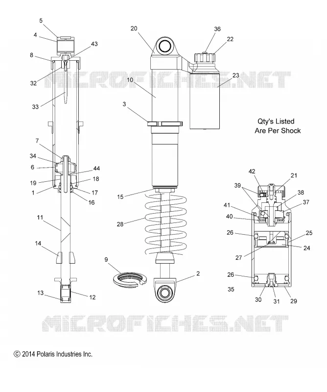 IFS SHOCK W/RESERVOIR (7044137)