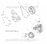 ENGINE, STATOR AND COVER
