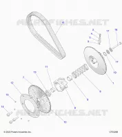 TRASMISSIONE, SECONDARY CLUTCH/BELT
