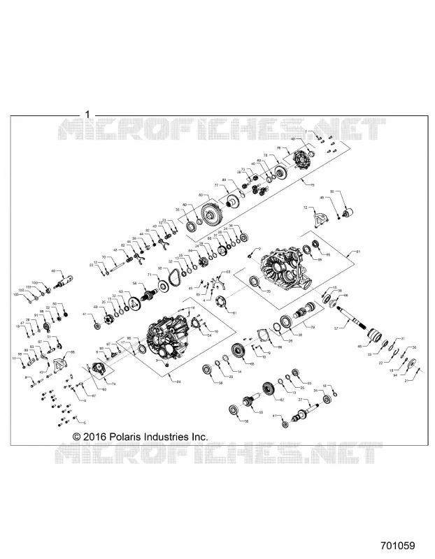 DRIVE TRAIN, PRINCIPALE SCATOLA INGRANAGGI INTERNALS