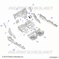 CARROZZERIA POSTERIORE CLOSEOFF, FENDERS AND FLOOR