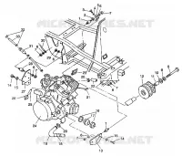 MONTAGGIO DEL MOTORE 6X6 350L W938739 (4924062406005A)