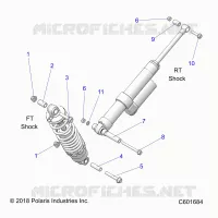 SUSPENSION, SHOCK MONTAGGIO, REAR SUSP.