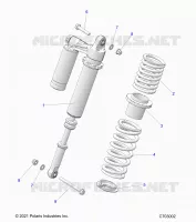 SUSPENSION, REAR SHOCK MONTAGGIO