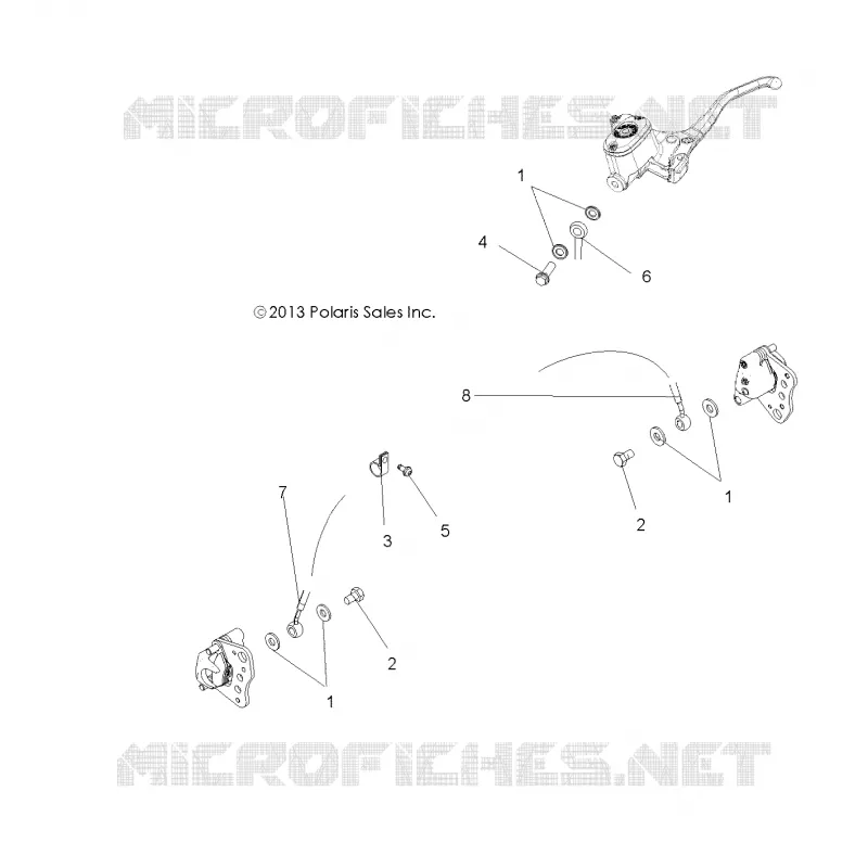 FRENO ANTERIORE BRAKE LINES
