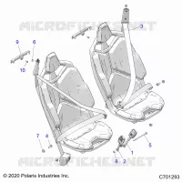 SEDE BELT MOUNTING, FRONT, STANDARD