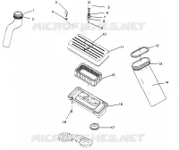 CONDOTTO DELL'ARIA SLT 700 B964166 and  Intl. SLT 700 I964166 (4933923392B006)