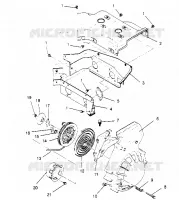 VENTILATORE HOUSING and  AUTOAVVOLGENTE ASSEMBLY SPORT 0950443, SPORT TOURING 09 (4928822882D004)