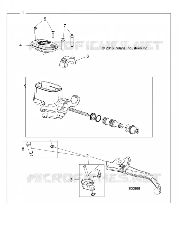 FRENO ANTERIORE BRAKE LEVER AND MASTER CYLINDER