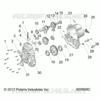 DRIVE TRAIN, SCATOLA DEGLI INGRANAGGI ASM 1