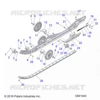 SUSPENSION, RAIL BEAM, LH/RH