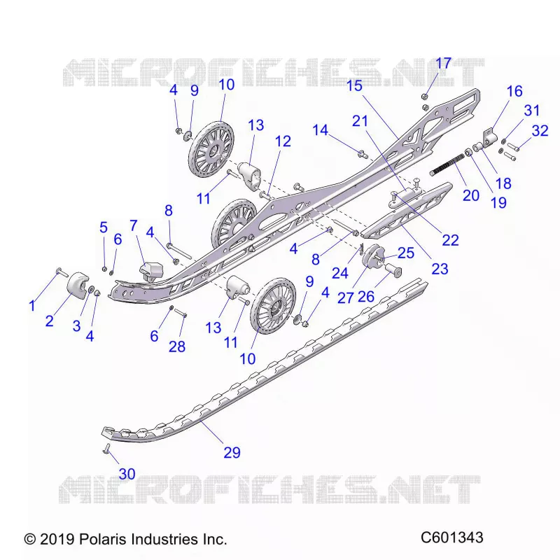 SUSPENSION, RAIL BEAM, LH/RH