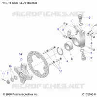SOSPENSIONI ANTERIORI HUB AND BRAKE DISC