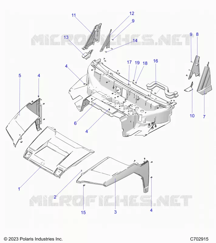 CAPPUCCIO, LINER, FRONT FENDERS,  PILLARS