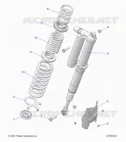 SUSPENSION, REAR SHOCK MONTAGGIO, ULTIMATE