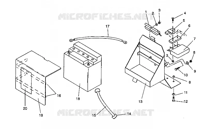 BATTERIA BOX ASSEMBLY RXL/0930768 and RXL SKS/0930568 (4922992299028A)