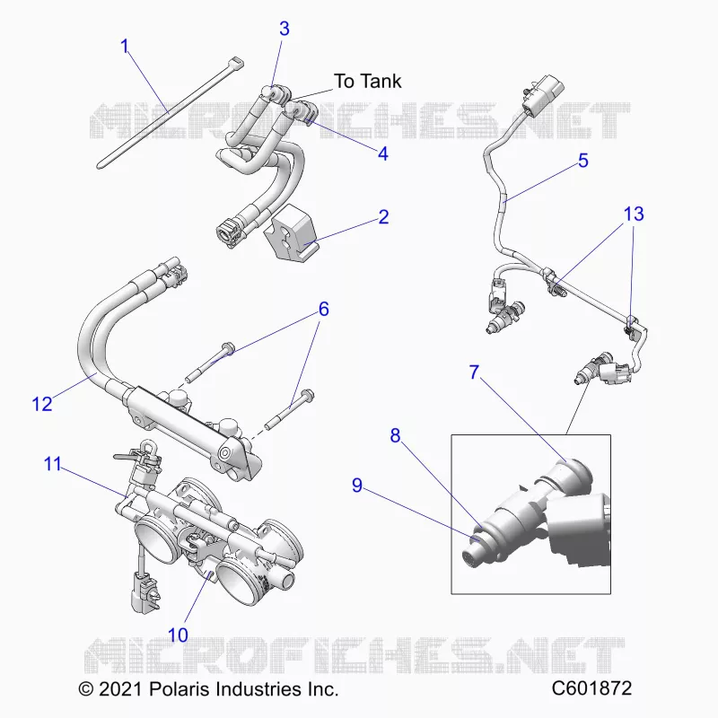 SISTEMA DI ALIMENTAZIONE CARBURANTE, RAIL, LINES AND THROTTLE BODY