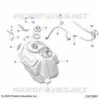 SISTEMA DI ALIMENTAZIONE CARBURANTE, FUEL TANK ASM.