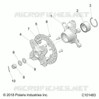 SOSPENSIONI ANTERIORI HUB AND STEERING KNUCKLE- A21SGE95FK/S95CK/S95FK (C101483)