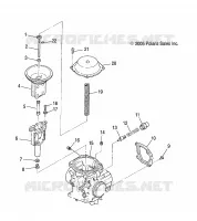 MOTORE, CARBURATORE, UPPER