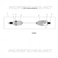 TRASMISSIONE, DRIVE SHAFT, FRONT (FROM 2/16/16)