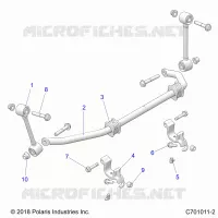 SUSPENSION, FRONT, BARRA DI STABILIZZAZIONE