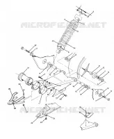 SWING ARM WELDMENT AND  AMMORTIZZATORE POSTERIORE ASSEMBLY (4916351635025A)