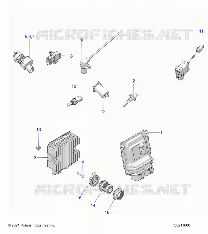 ELETTRICO, SWITCHES, SENSORS, ECU AND CONTROL MODULES
