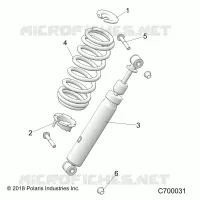 SUSPENSION, SHOCK ANTERIORE MOUNTING