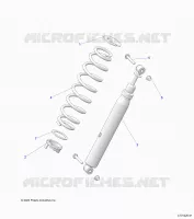 SUSPENSION, REAR SHOCK MONTAGGIO