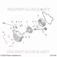 ENGINE, STATOR AND FLYRUOTA