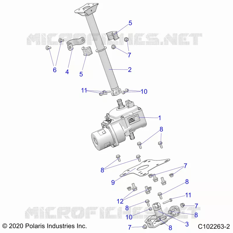 STEERING, STERZO POST ASM.