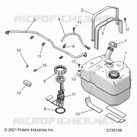 SISTEMA DI ALIMENTAZIONE CARBURANTE, FUEL TANK ASM.